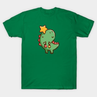 A cute t rex is a christmas tree T-Shirt